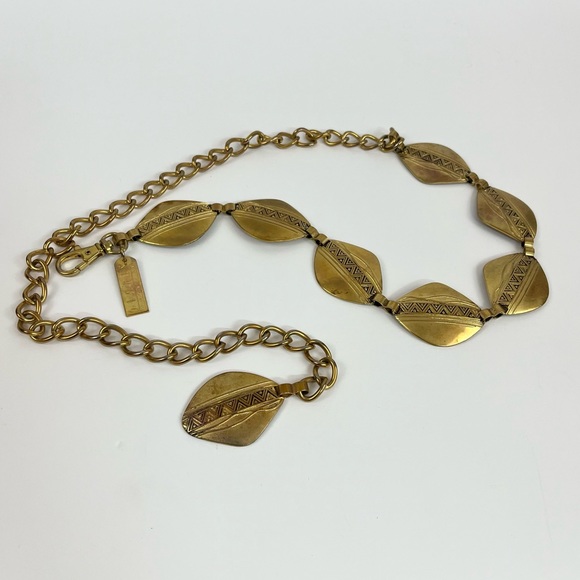 Vintage Bohemians New York Studio Gold Tone Statement Belt - Picture 1 of 16